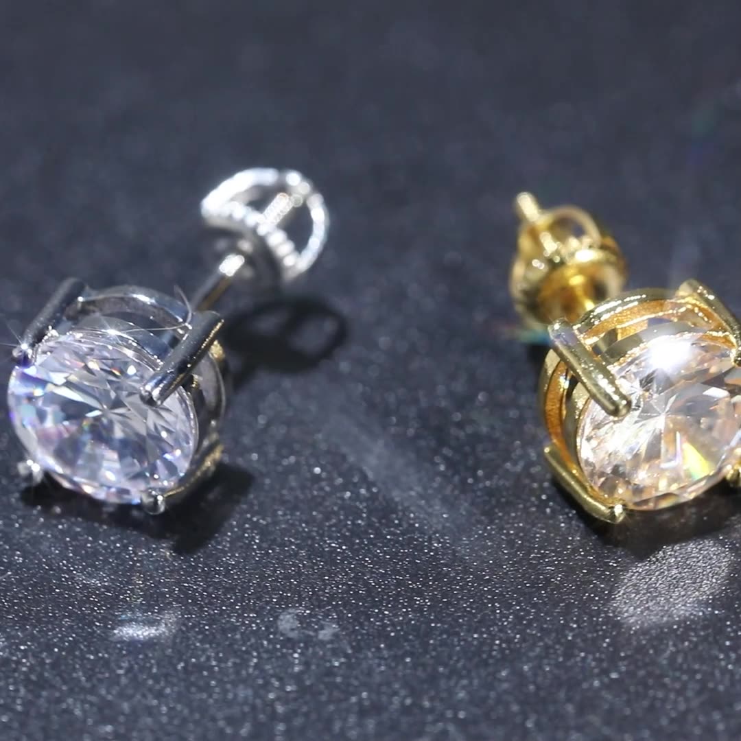 Classic Moissanite Stud Earrings