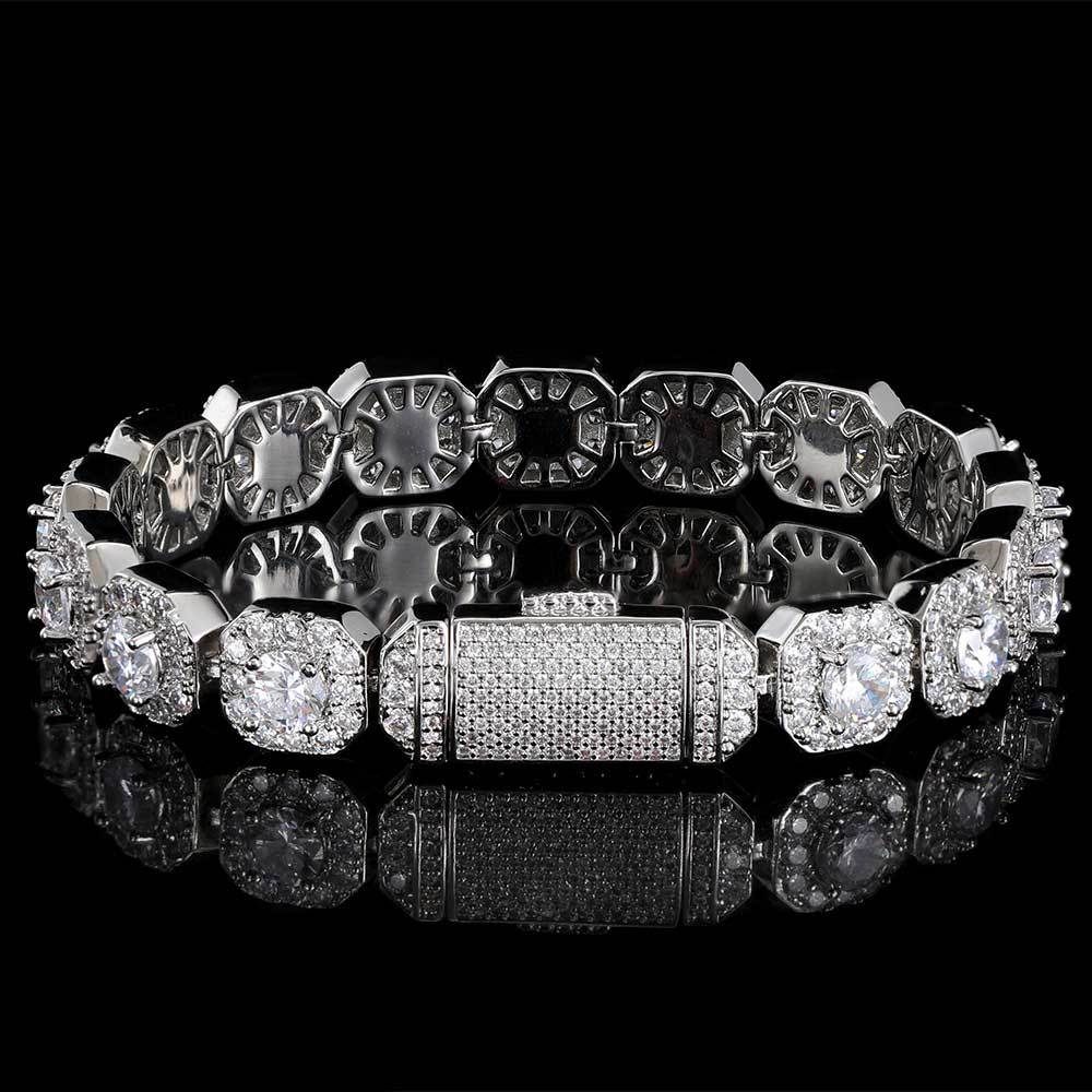 Cross Flower Zircon Bracelet