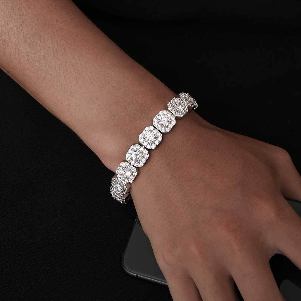 Cross Flower Zircon Bracelet