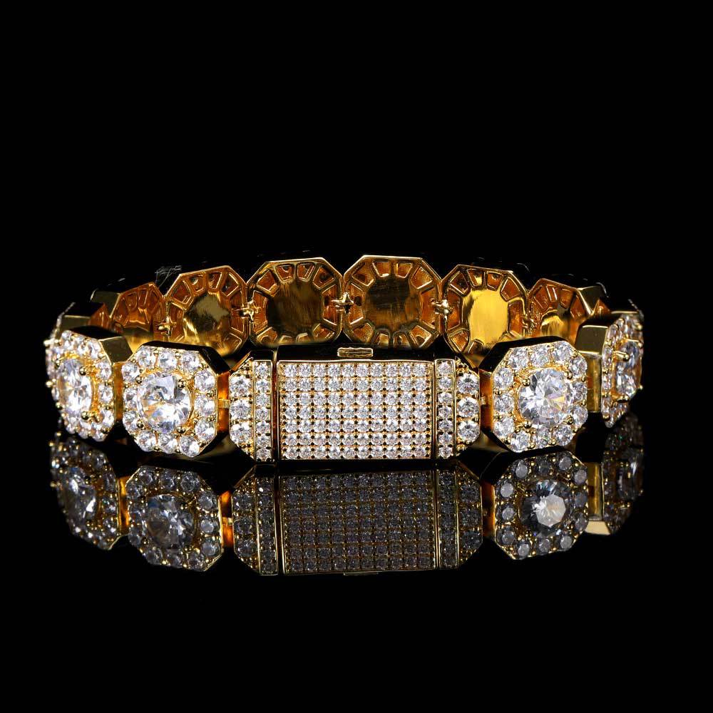 Cross Flower Zircon Bracelet