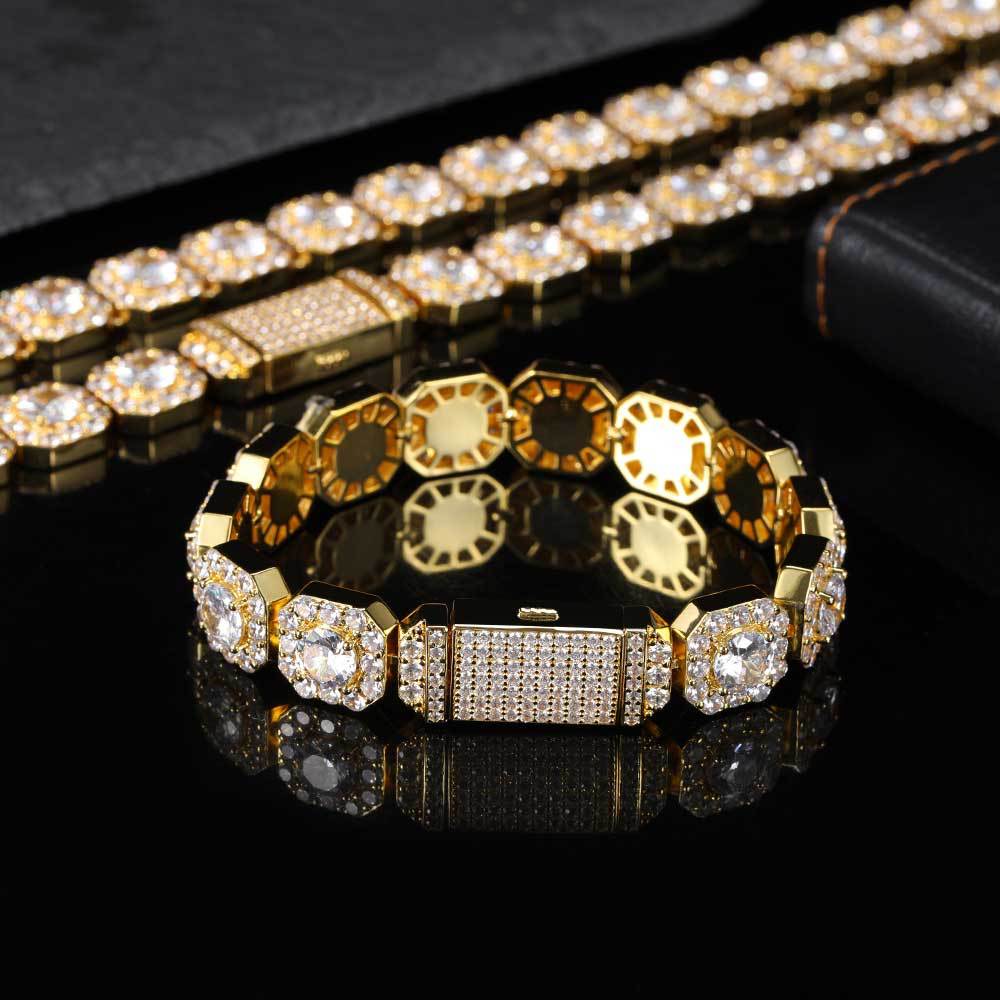 Cross Flower Zircon Bracelet