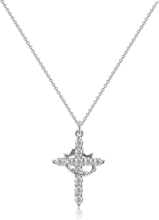 Crown & Cross Necklace